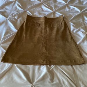 Suede Tan Skirt